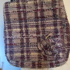 Pristine condition Chanel tweed messenger